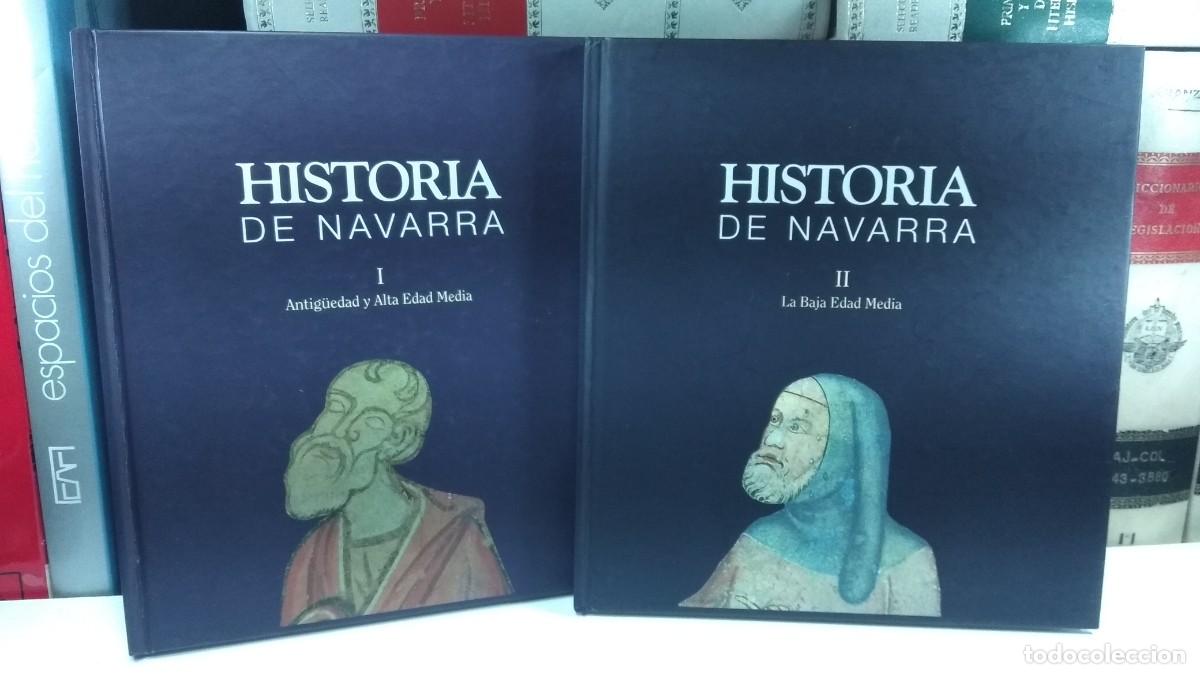 Gebrauchte B&uuml;cher: HISTORIA DE NAVARRA. Vol&uacute;menes I y II. Col. Temas de Navarra n&uacute;ms. 7 y 8. Edita Gobierno de Navarra,