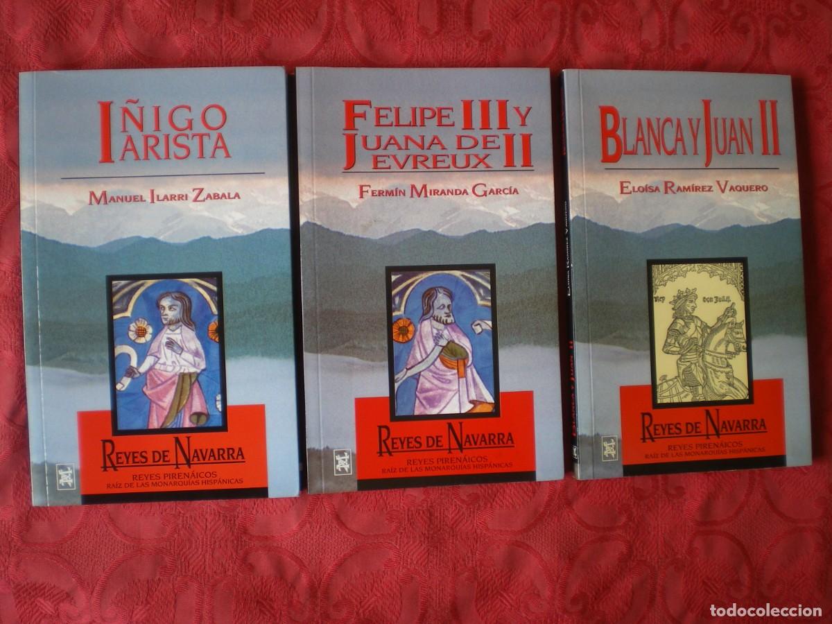 Libros de segunda mano: REYES PIREN&Aacute;ICOS DE NAVARRA. LOTE DE 3 TOMOS. MINTZOA.