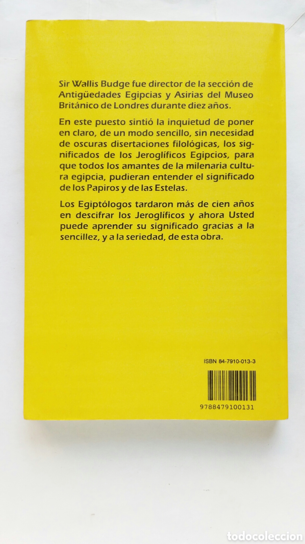 Libros de segunda mano: Jerogl&iacute;ficos egipcios. E.A. Wallis Budge. - Foto 2
