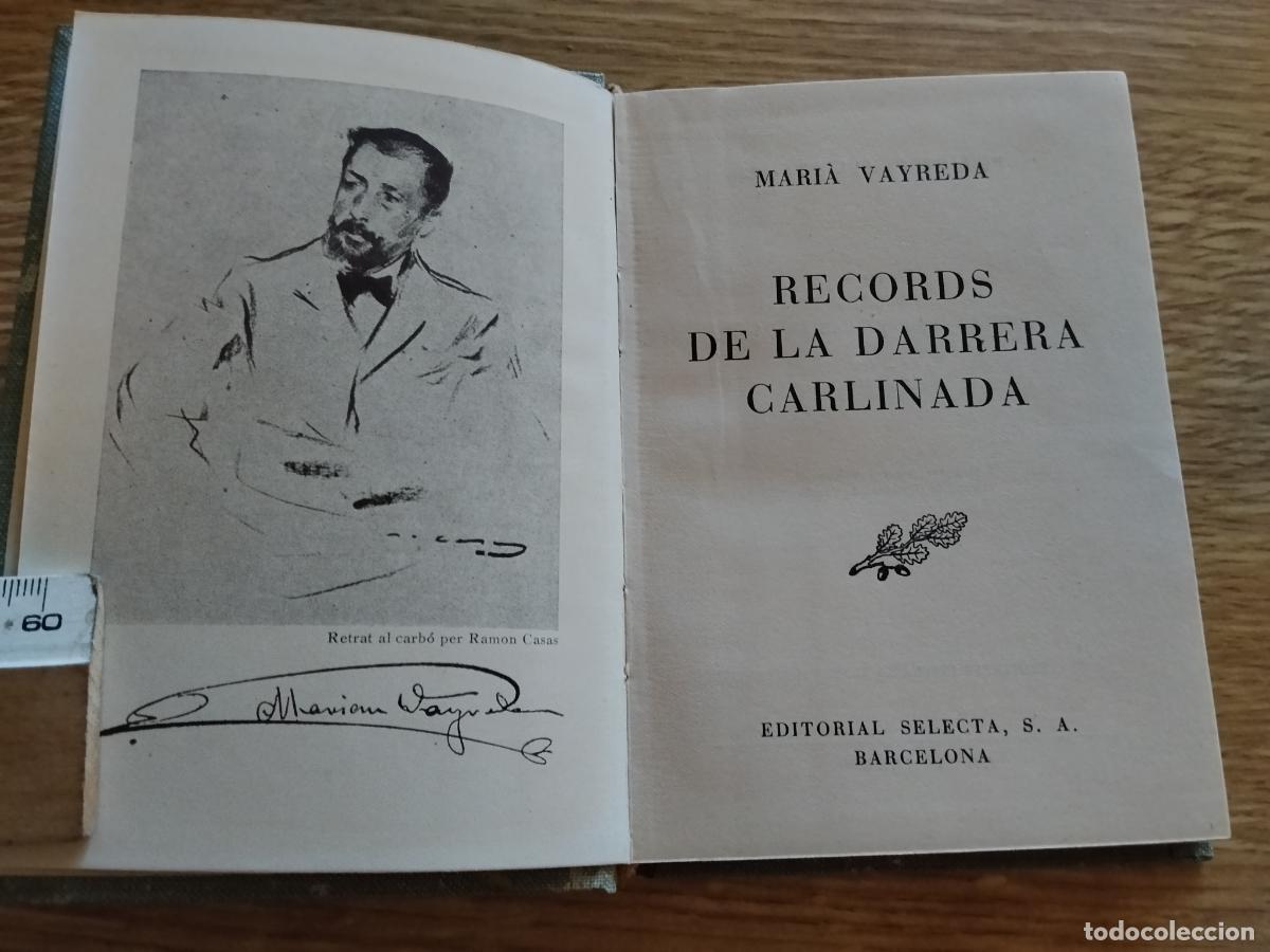 Libros de segunda mano: RECORDS DE LA DARRERA CARLINADA - MARI&Agrave; VAYREDA