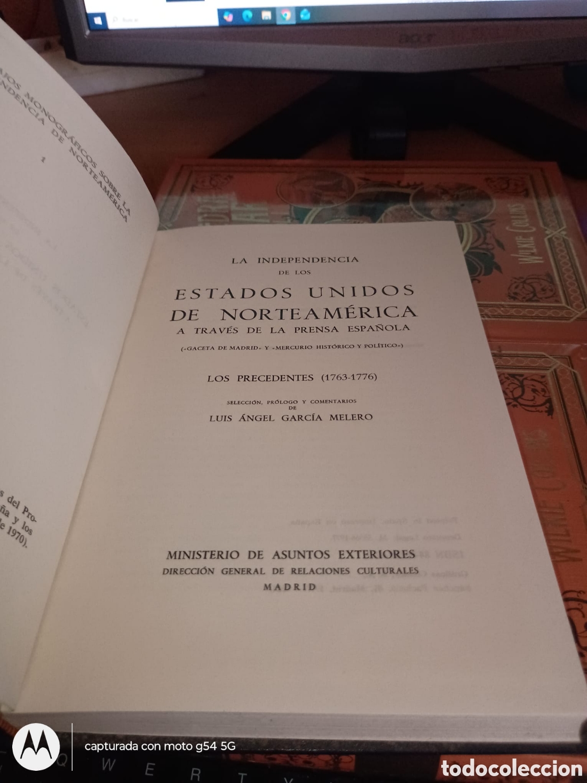 Libros de segunda mano: LA INDEPENDENCIA DE LOS ESTADOS UNIDOS DE AMERICA ATRAVES DE LA PRENDA ESPA&Ntilde;OLA RF403