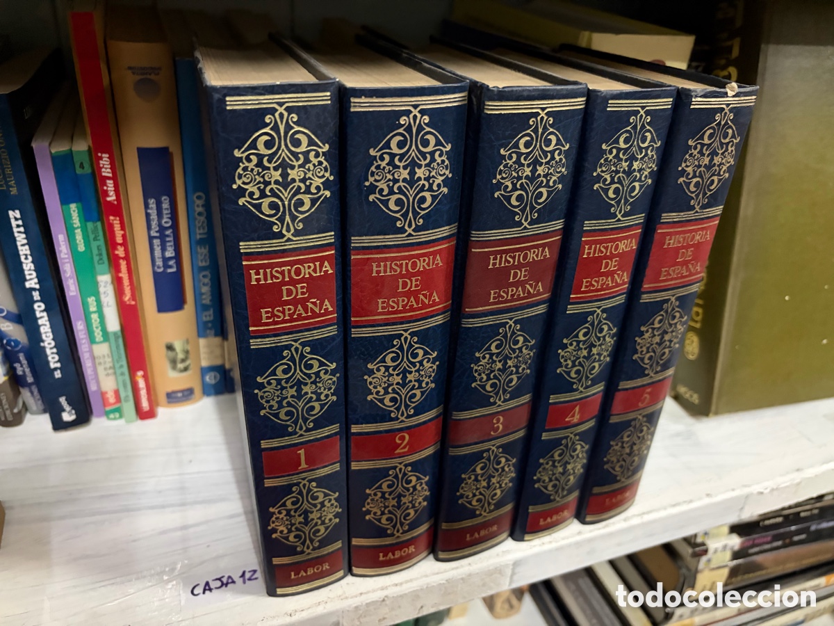 Libros de segunda mano: Caja12 historia de Espa&ntilde;a. 5 tomos. Labor.