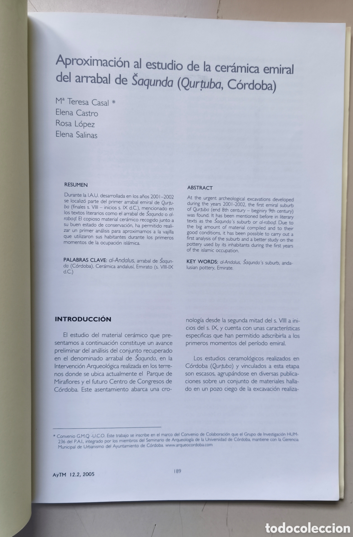 Libros de segunda mano: ARQUEOLOG&Iacute;A Y TERRITORIO MEDIEVAL - Foto 3