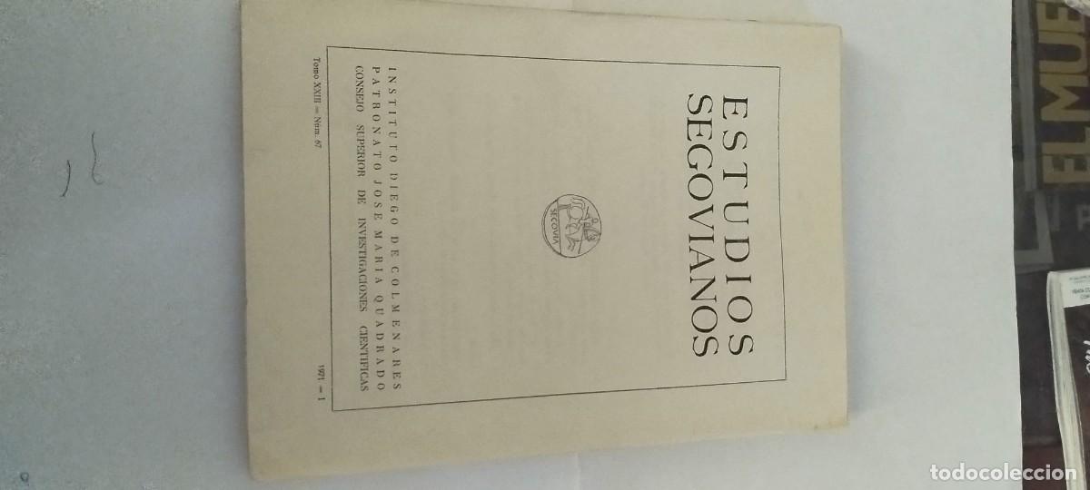 Libros de segunda mano: Estudios Segovianos a&ntilde;os 1971 1972 1975 y 1976 en buen estado