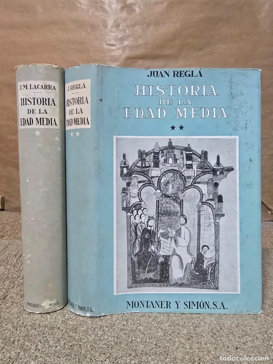 Libros de segunda mano: Historia de la Edad Media.Completa 2 Tomos.Juan Regla.Montaner y Simon