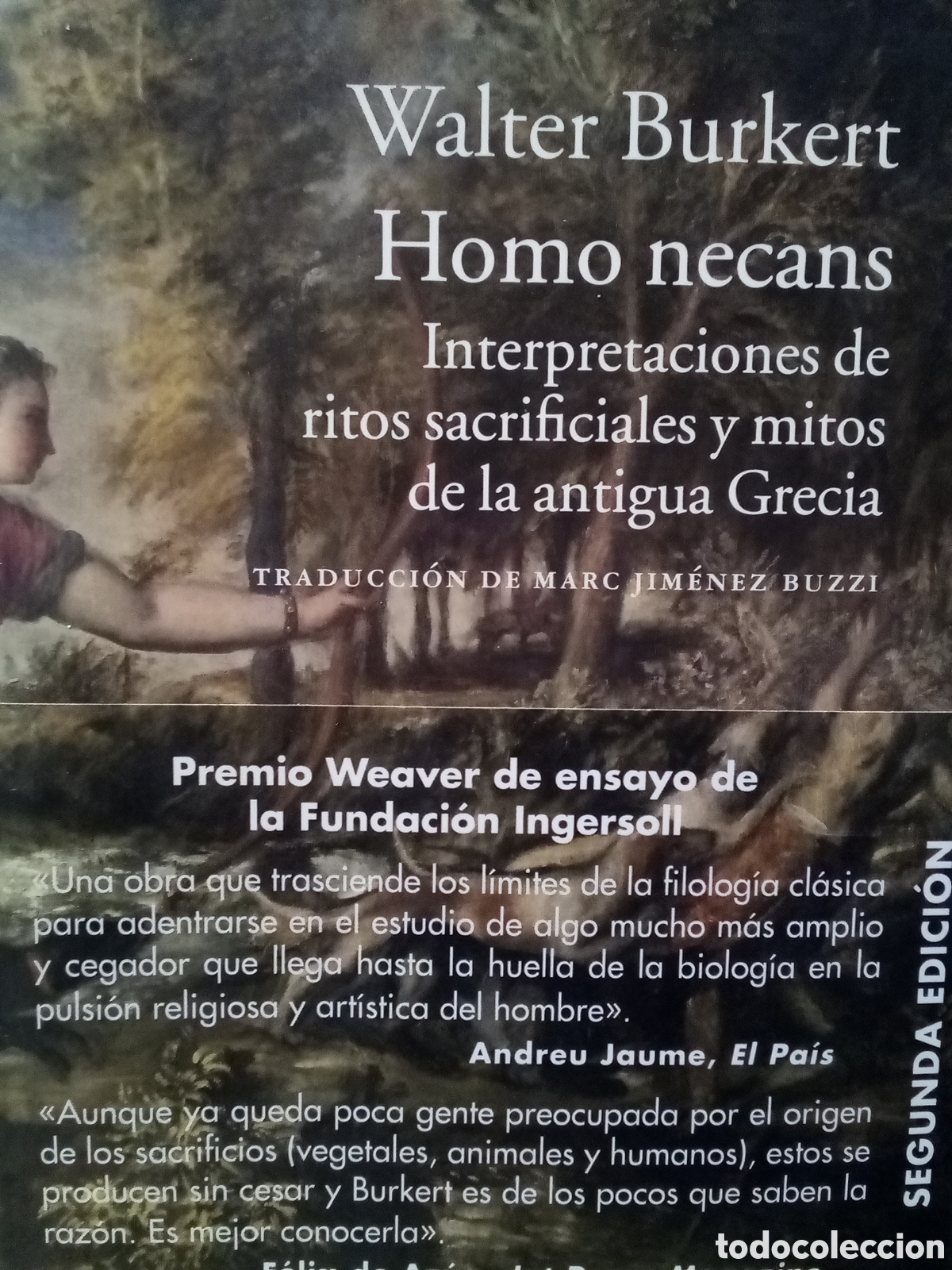 Gebrauchte B&uuml;cher: Walter Burkert. Homo necans. Interpretaciones de ritos sacrificiales y mitos de la Antigua Grecia