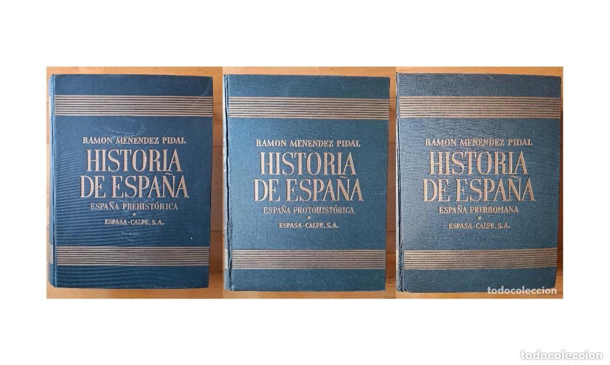 Gebrauchte B&uuml;cher: 3 LIBROS HISTORIA DE ESPA&Ntilde;A - TOMO I VOL&Uacute;MEN I, II, III - RAM&Oacute;N MEN&Eacute;NDEZ PIDAL 1947