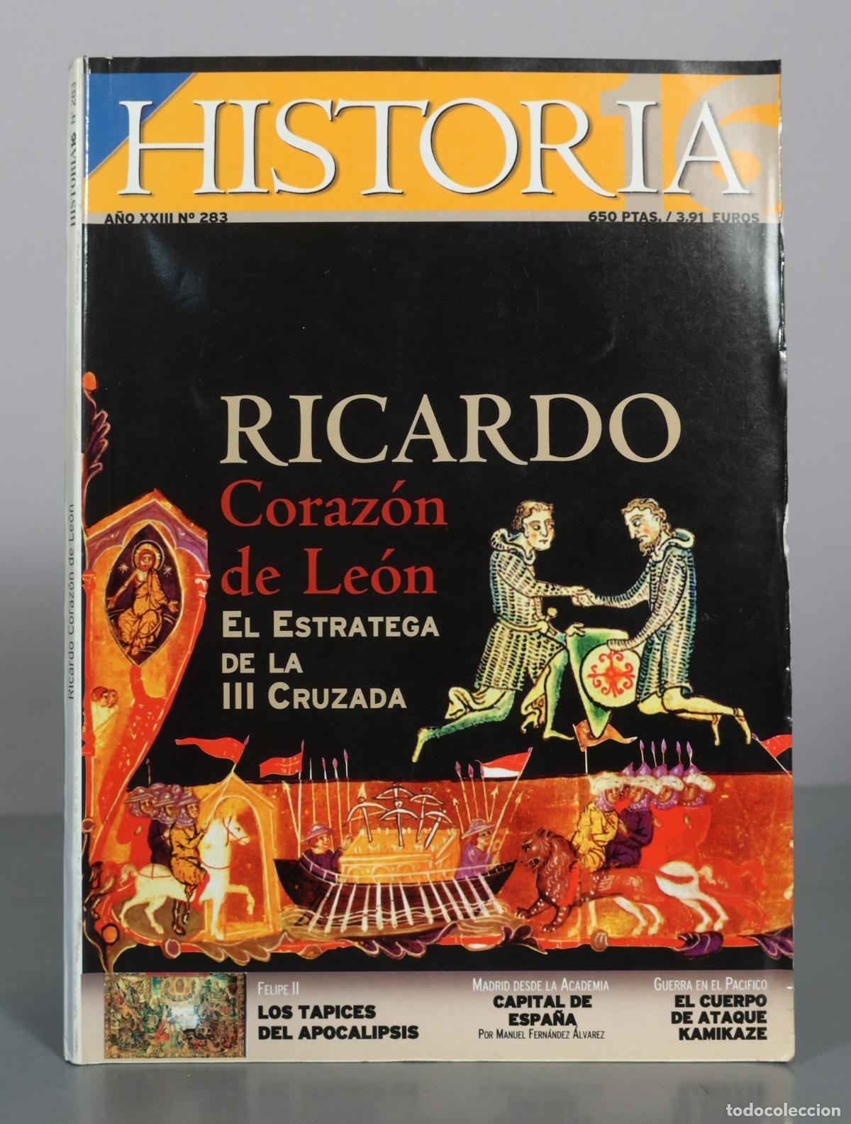 Libros de segunda mano: Historia 16 - Ricardo Coraz&oacute;n de Le&oacute;n - El Estratega de la III Cruzada