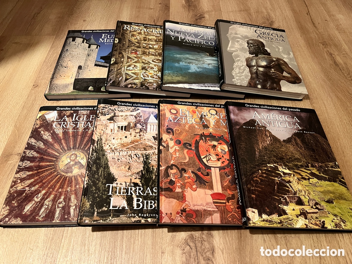 Libros de segunda mano: 8 tomos Colecci&oacute;n Grandes Civilizaciones del Pasado - Editorial Folio (Tapa dura, 2005)