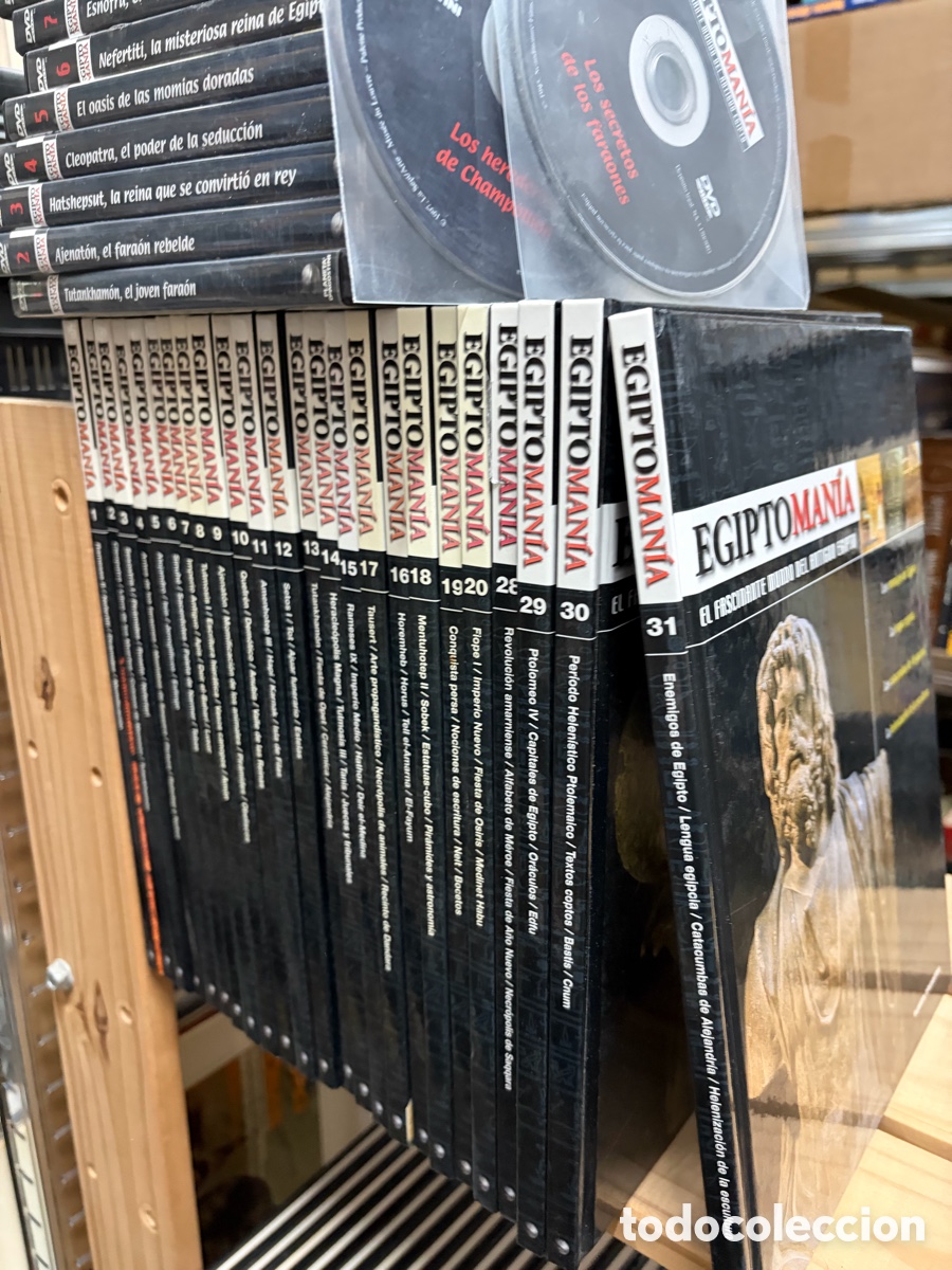 Libros de segunda mano: EGIPTOMANIA. EL FASCINANTE MUNDO DEL ANTIGUO EGIPTO. 31 VOLUMENES + dvd