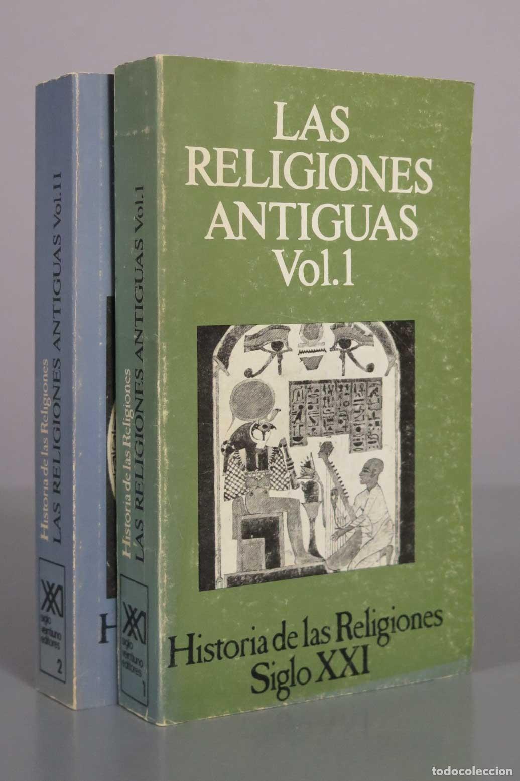 Libros de segunda mano: Las religiones antiguas - Henri-Charles Puech - Siglo XXI Editores. 2 TOMOS