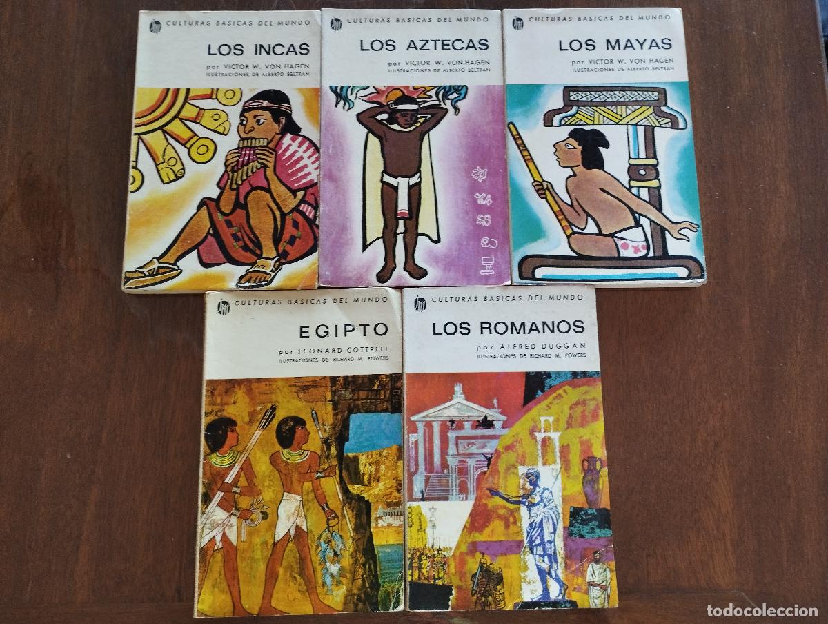 Libros de segunda mano: VON HAGEN: INCAS, MAYAS, AZTECAS / COTTRELL: EGIPTO / DUGGAN: ROMANOS / EDITORIAL MORTIZ