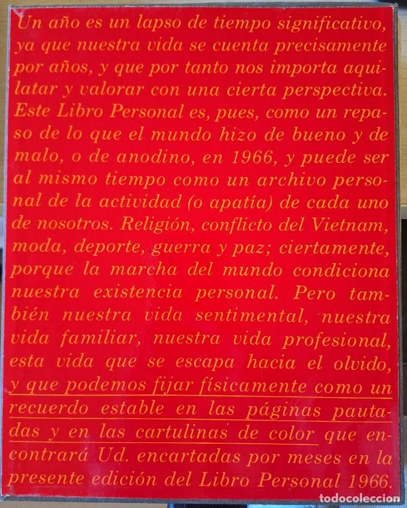 Libros de segunda mano: LIBRO PERSONAL 1966. -