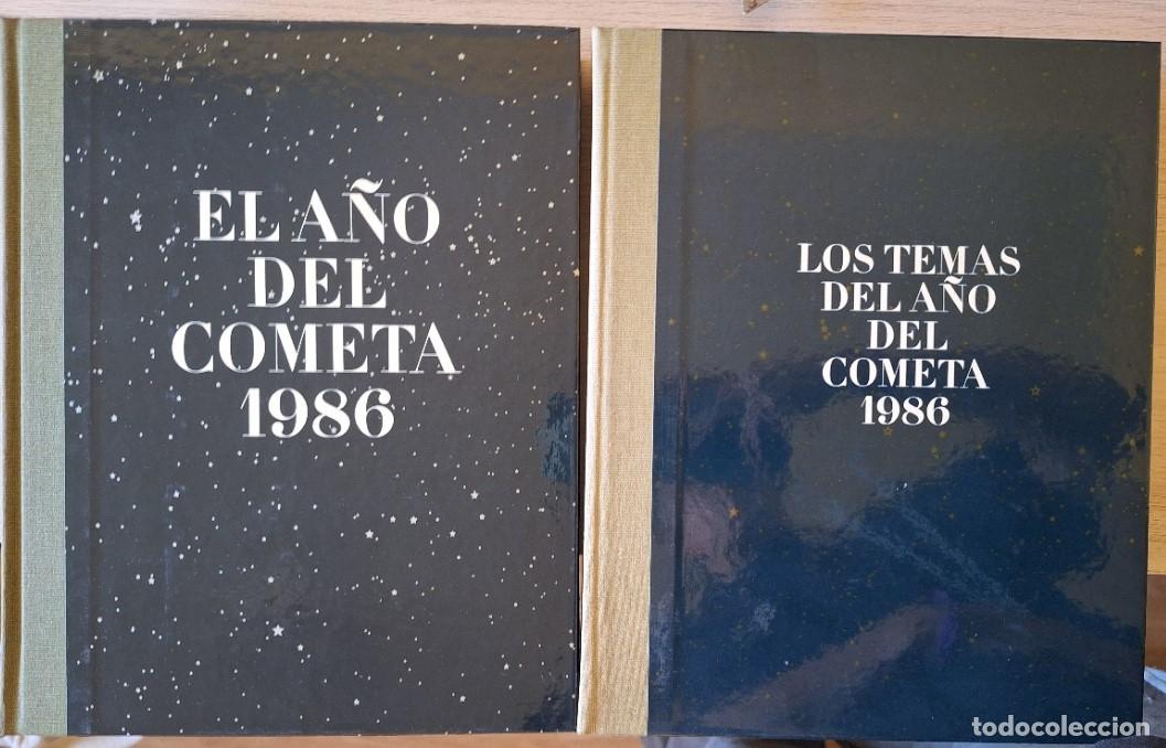 Libros de segunda mano: LOS TEMAS DEL A&Ntilde;O DEL COMETA 1986. EL A&Ntilde;O DEL COMETA 1986. INCLUYE VINILO Y UN SOBRE. 2 TOMOS EN UN