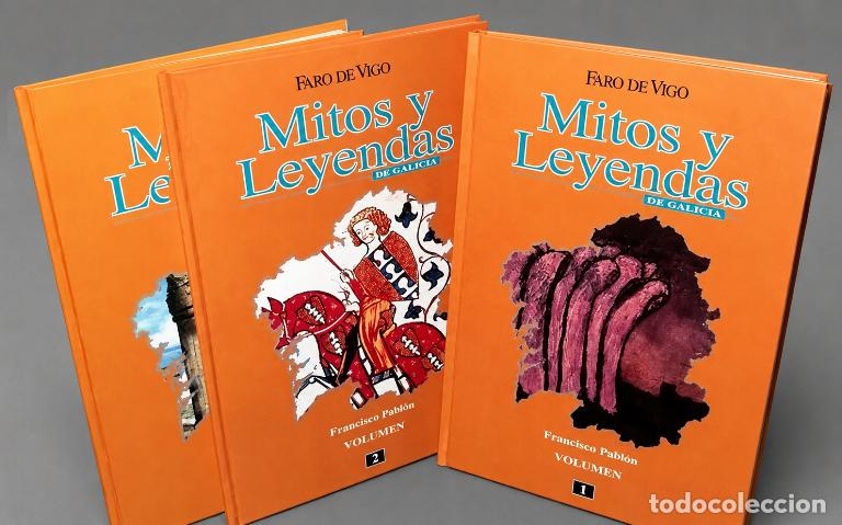 Libros de segunda mano: M4029 - MITOS Y LEYENDAS DE GALICIA. [COMPLETA 3 TOMOS]. HISTORIA. MITOLOGIA. TRADICION. VIGO 1993.