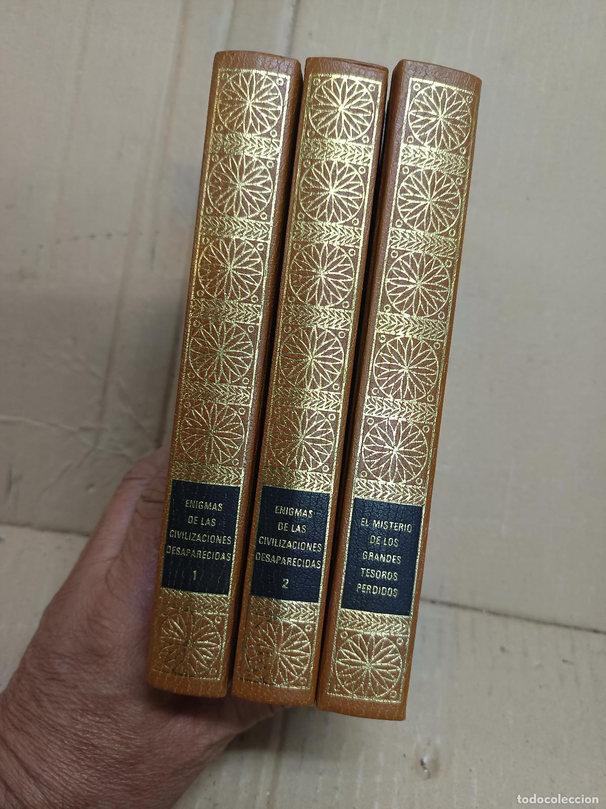 Libros de segunda mano: ENIGMAS CIVILIZACIONES Y TESOROS PERDIDOS, 3 VOLUMENES, CIRCULO DE AMIGOS DE LA HISTORIA, 1973