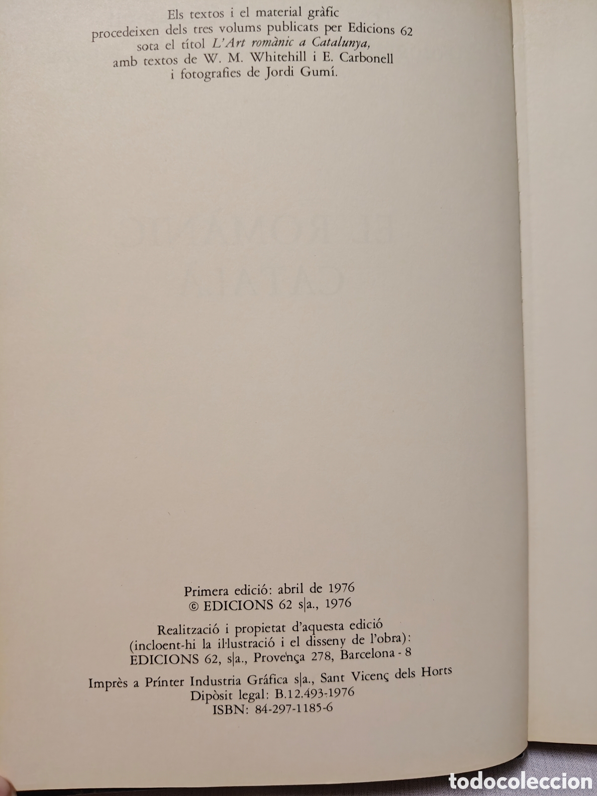 Libros de segunda mano: El Romanic Catala, Eduardo Carbonell - Foto 2