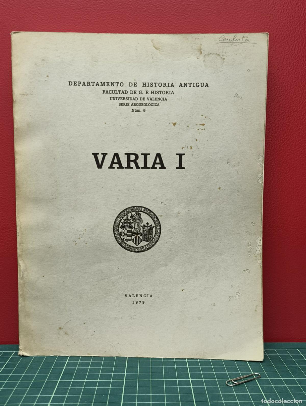 Libros de segunda mano: Varia I - Departamento de Historia Antigua Universidad de Valencia 1979