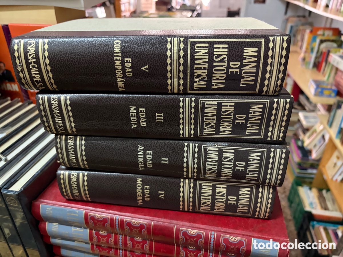 Libros de segunda mano: Manual de historia universal. Cuatro tomos. II III IV V Buen estado. Espasa Calpe