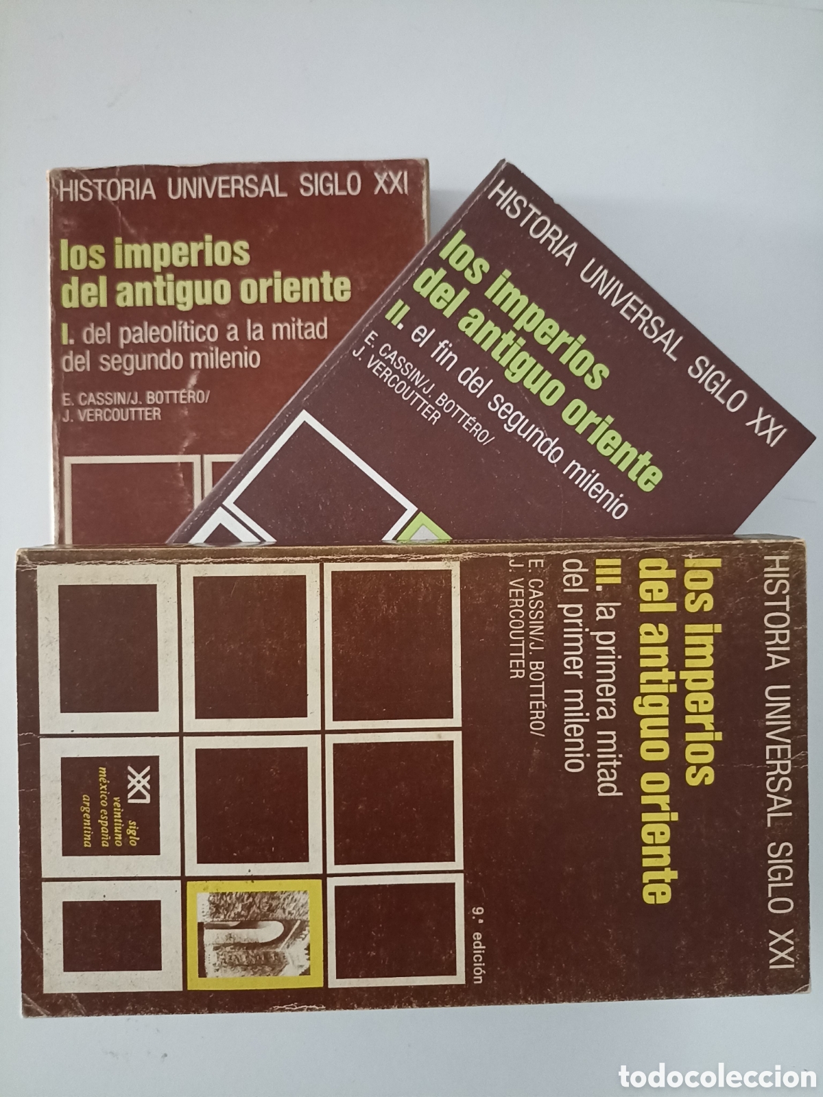 Livres d'occasion: Lote 3 tomos: Cassin / Bottero / Vercoutter - Los imperios del antiguo Oriente (Siglo XXI, 1981)