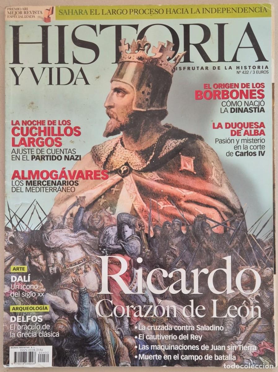 Libros de segunda mano: Historia y vida n&ordm;432. Ricardo Coraz&oacute;n de Le&oacute;n