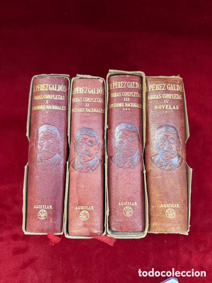 Second hand books: 4 Tomos,Episodios Nacionales,B.Perez Galdos,Obras completas 1950
