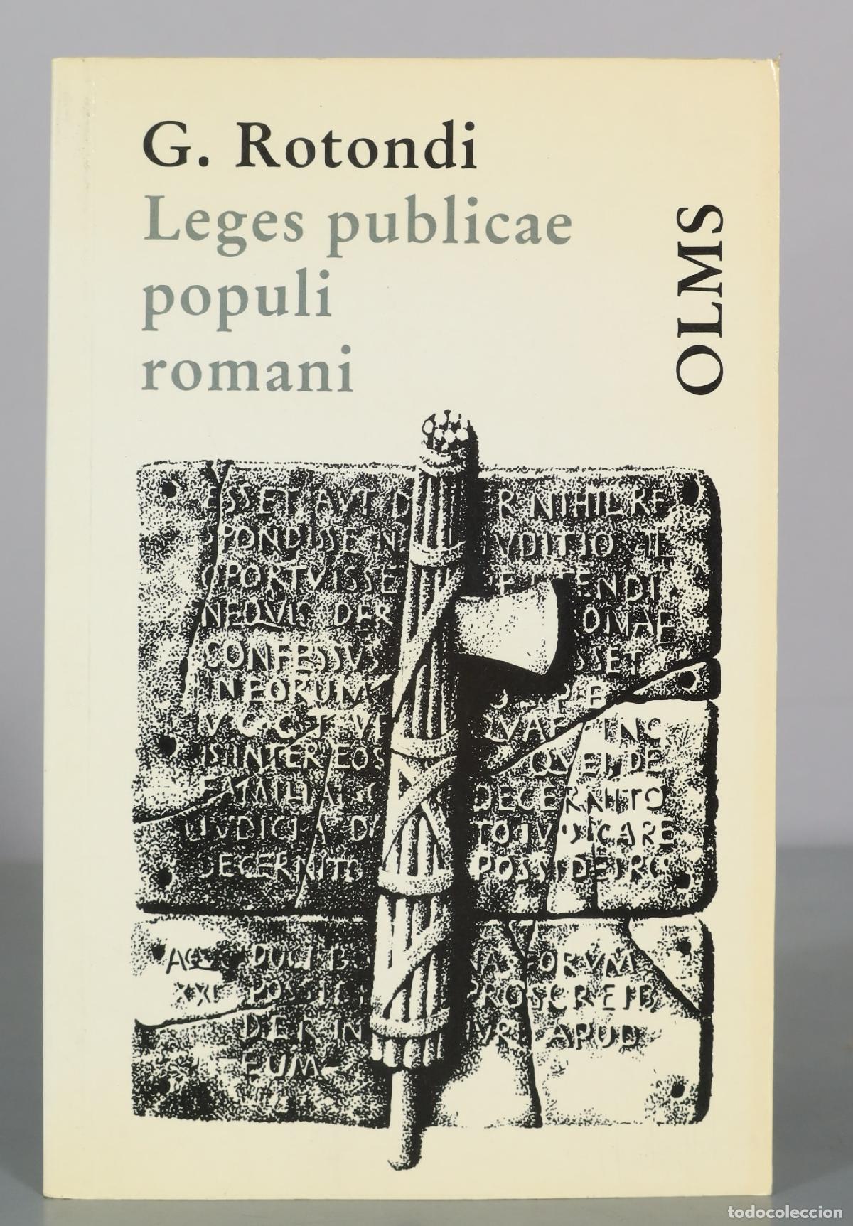 Gebrauchte B&uuml;cher: Leges publicae populi romani - G. Rotondi - Olms