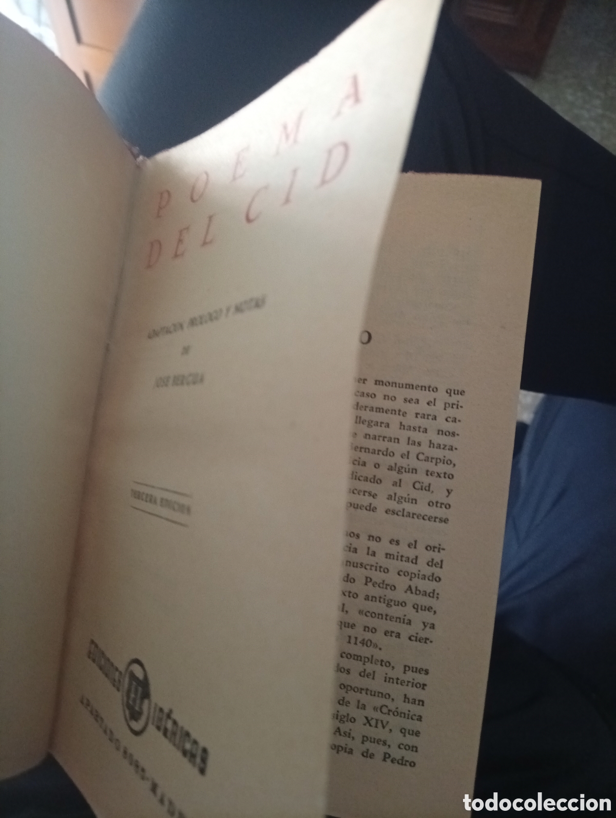 Libros de segunda mano: Poema del Cid. Ediciones del Cid. 3a Edicion - Foto 3