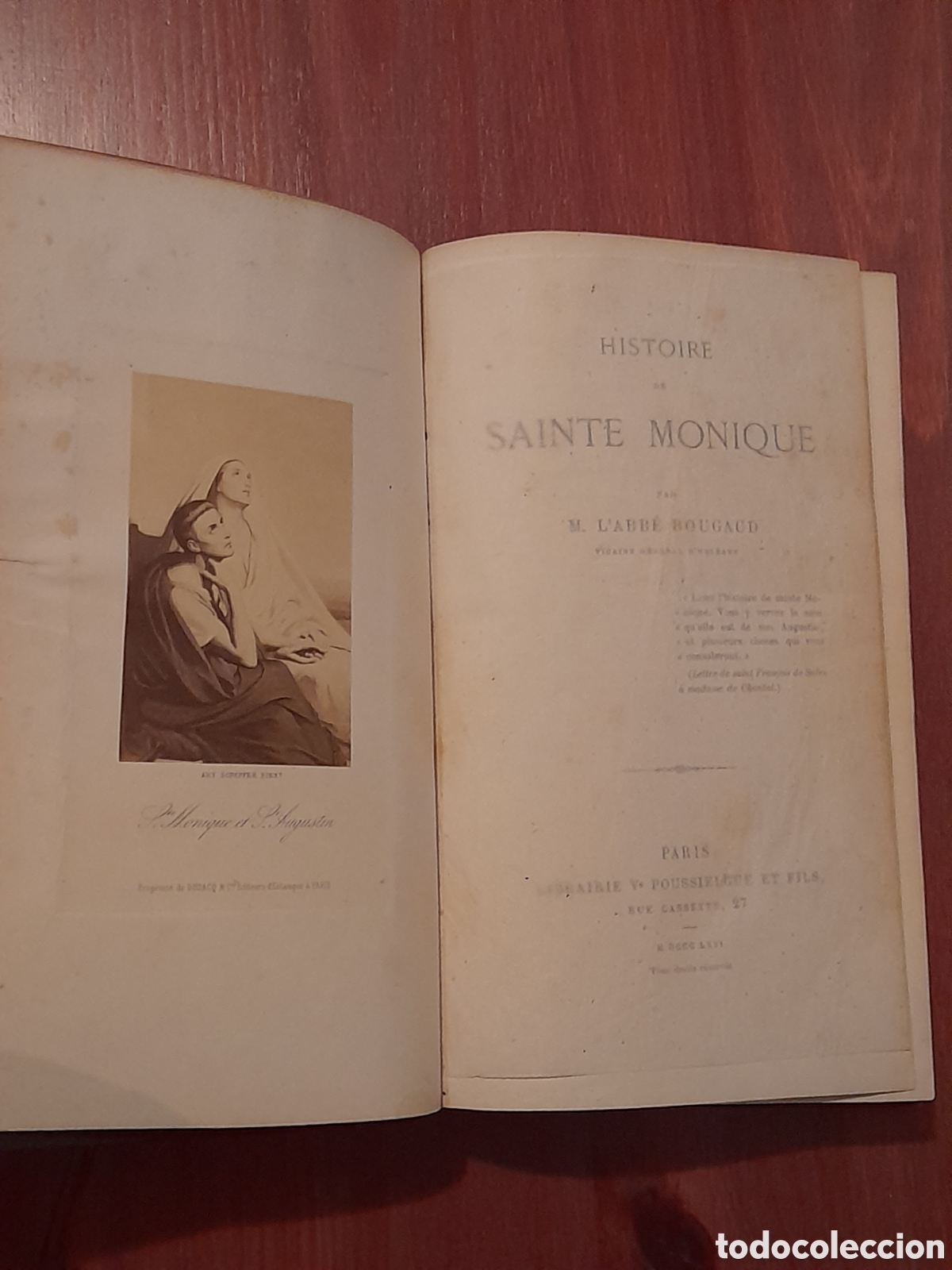 Libros de segunda mano: Libro antiguo, La Historia de Ste. Monique - Foto 5