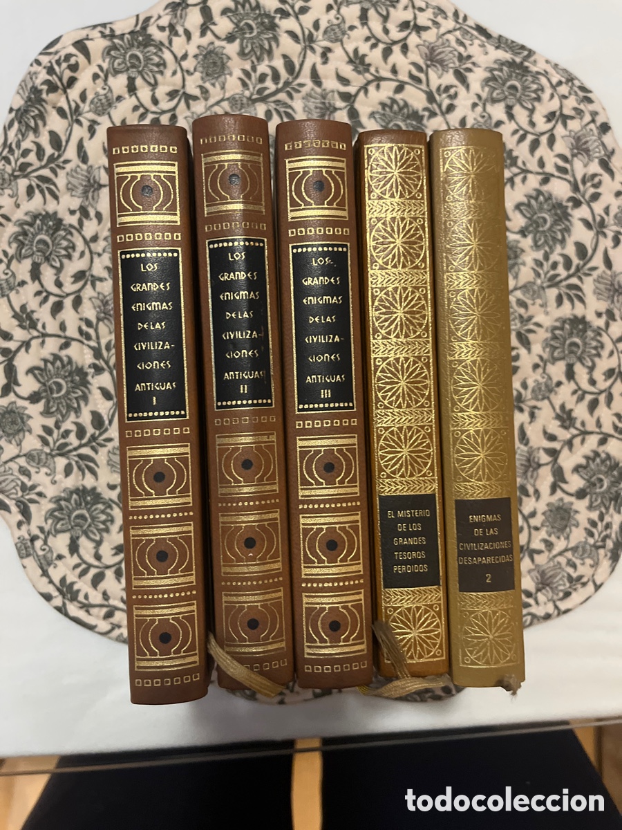 Libros de segunda mano: Lote de 5 libros antiguos sobre enigmas, tesoros y civilizaciones desaparecidas (1976)