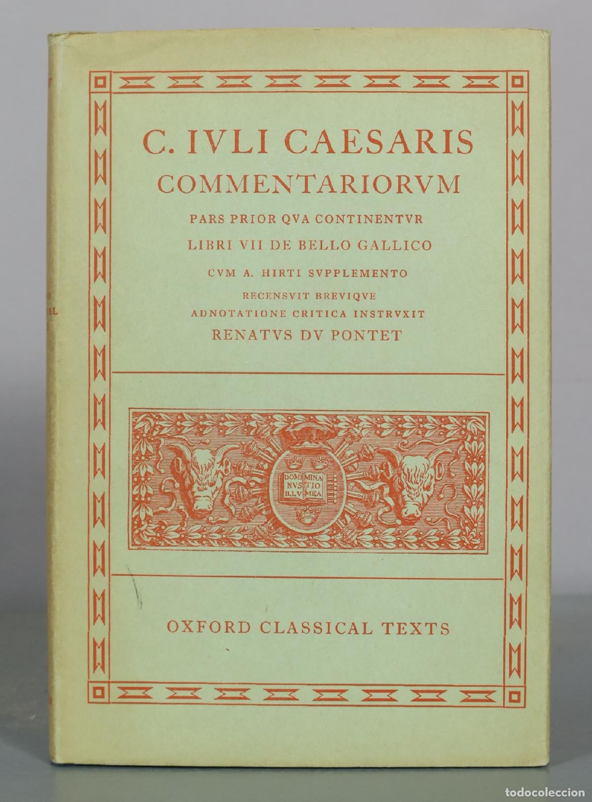 Libros de segunda mano: C. Ivli Caesaris Commentariorum - Pars Prior Qva Continentvr Libri VII de Bello Gallico - Cvm A.