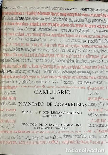 Libros de segunda mano: Cartulario del Infantado de Covarrubias, por Don Luciano Serrano, abad de Silos (facs&iacute;mil)
