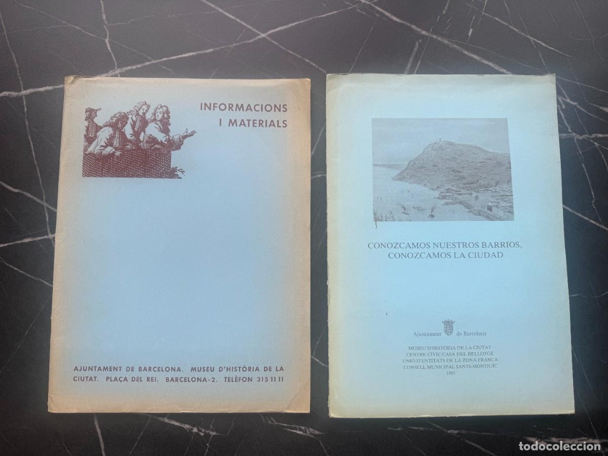 Libros de segunda mano: LOTE DE DOCUMENTACI&Oacute;N HIST&Oacute;RICA Y DID&Aacute;CTICA SOBRE MONTJU&Iuml;C Y LA HISTORIA DE BARCELONA (1984-1985)