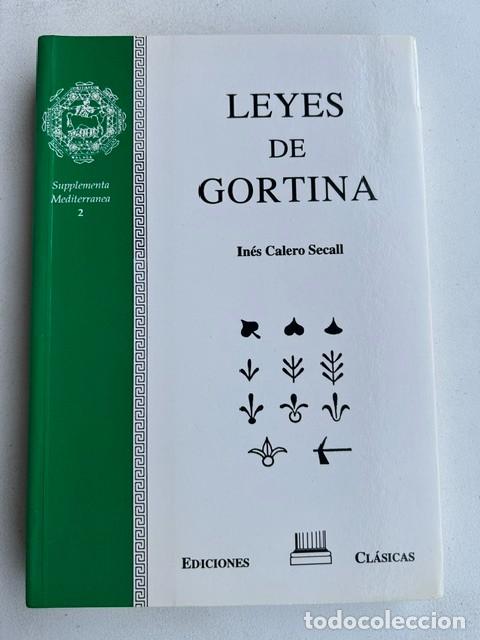 Libros de segunda mano: Leyes de Gortina -In&eacute;s Calero Secall-