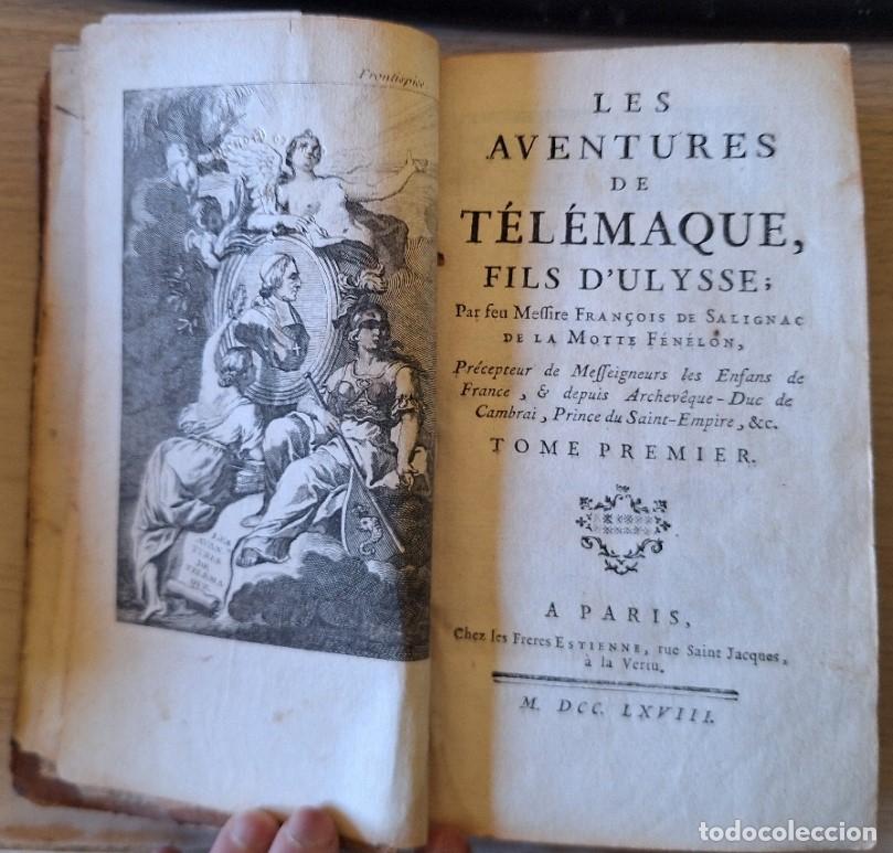 Libros de segunda mano: LES AVENTURES DE TELEMAQUE FILS D&acute;ULYSSE: PAR FEU MEFFIERE FRAN&Ccedil;OISE DE SALIGNAC DE LA MOTTE FENELON