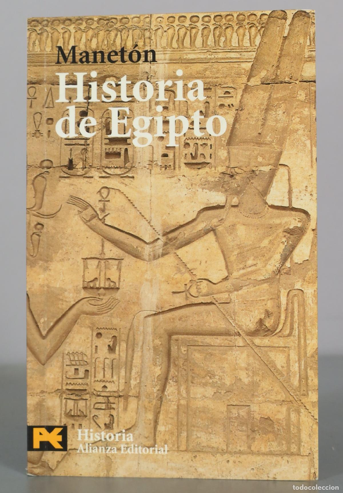 Libros de segunda mano: Historia de Egipto - Manet&oacute;n - Alianza Editorial