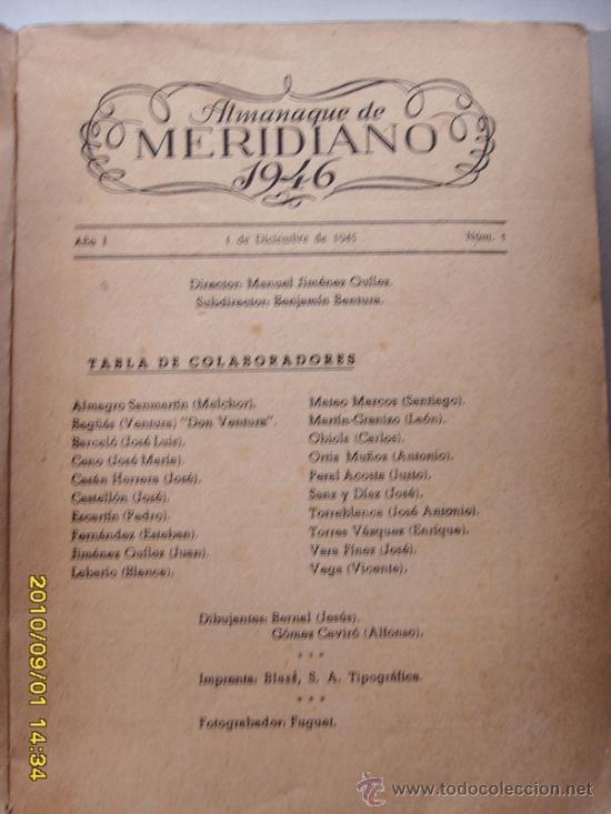 Libros de segunda mano: ALMANAQUE MERIDIANO 1946 - Foto 3