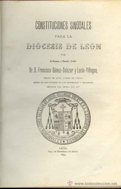 Libros de segunda mano: 1893: Constituciones sinodales para la di&oacute;cesis de Le&oacute;n - Foto 2
