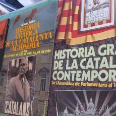 Libros de segunda mano: 4 TOMOS DE EDMON VALLÈS , HISTORIA GRÀFICA DE LA CATALUNYA CONTEMPORANEA. Lote 28626660