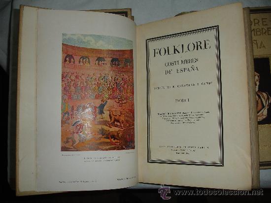 Libros de segunda mano: Folklore y costumbres de Espa&ntilde;a, edici&oacute;n de 1943 - Foto 3