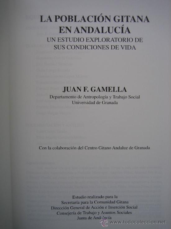 Libros de segunda mano: La poblacion gitana en Andalucia 1996 - Foto 2