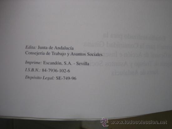 Libros de segunda mano: La poblacion gitana en Andalucia 1996 - Foto 3