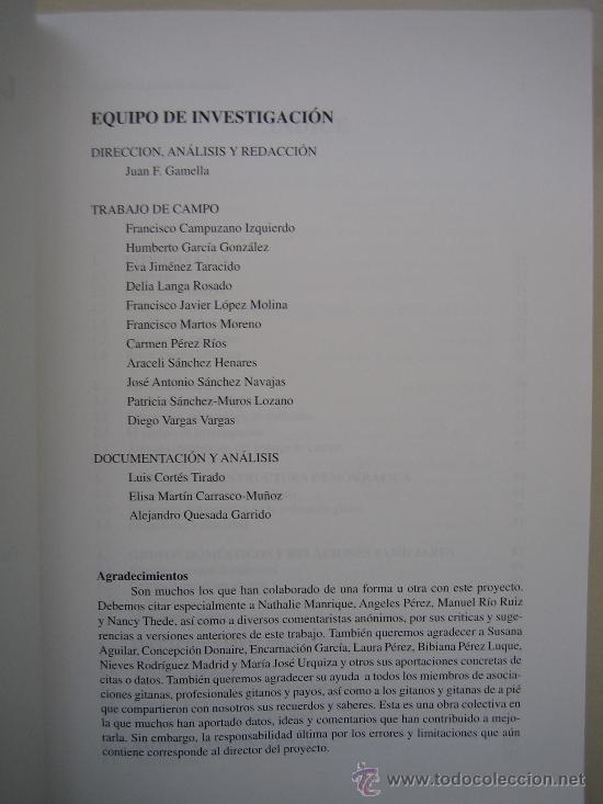 Libros de segunda mano: La poblacion gitana en Andalucia 1996 - Foto 4