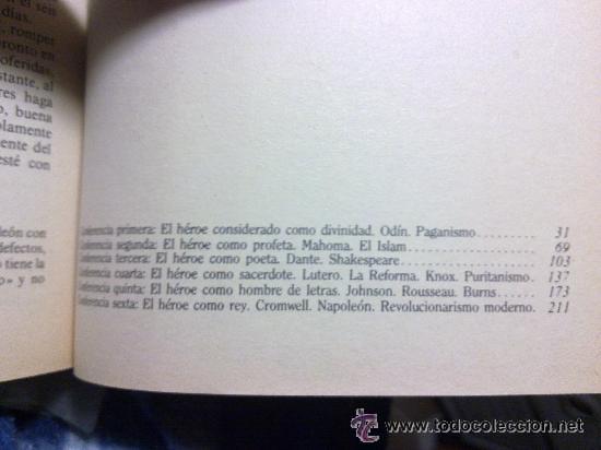 Libros de segunda mano: Los h&eacute;roes - Thomas Carlyle - Foto 2
