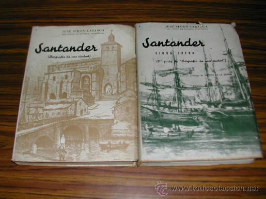 Libros de segunda mano: SANTANDER ( JOSE SIMON CABARGA) 2 TOMOS. L10079 - Foto 1