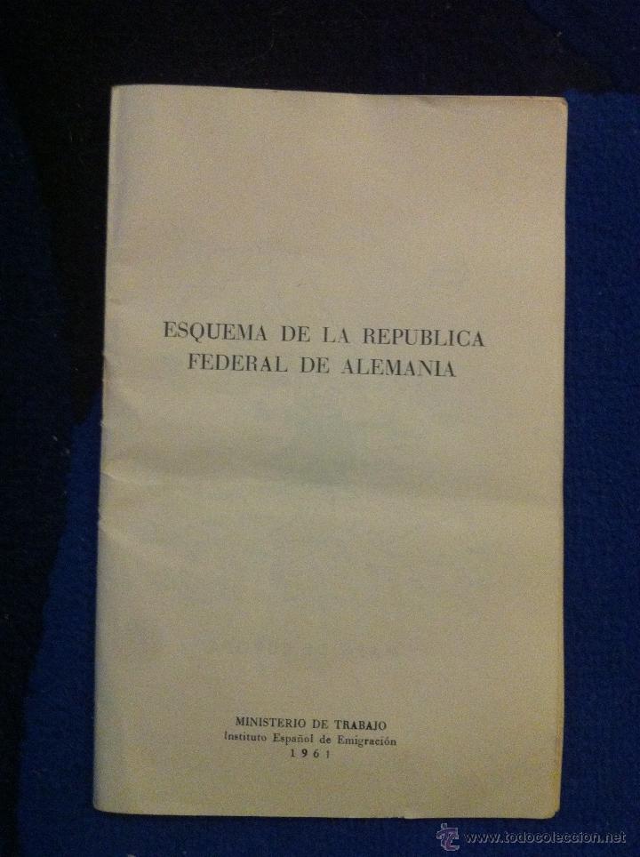 esquema de la república federal alemana. minist - Compra venta en  todocoleccion