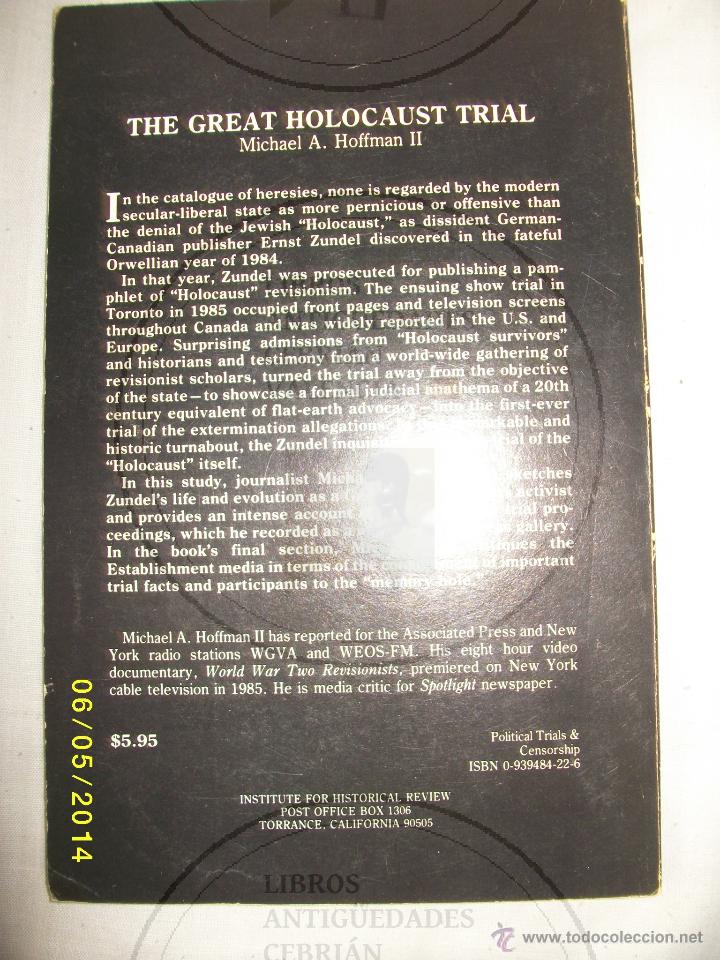 Libros de segunda mano: THE GREAT HOLOCAUST TRIAL 1985 - Foto 2