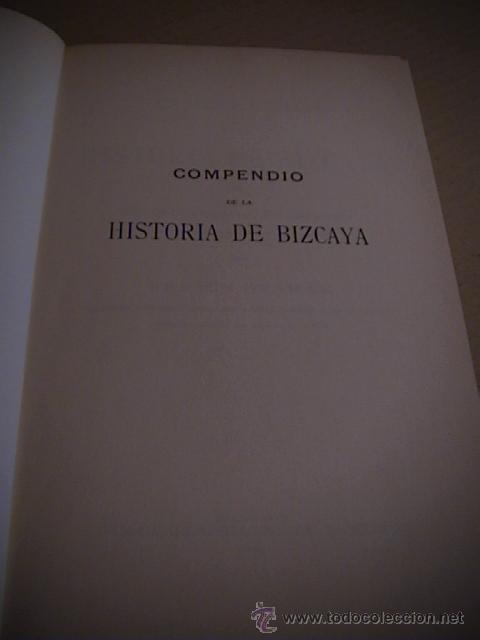 Libros de segunda mano: compendio de la historia de bizcaya - Foto 2