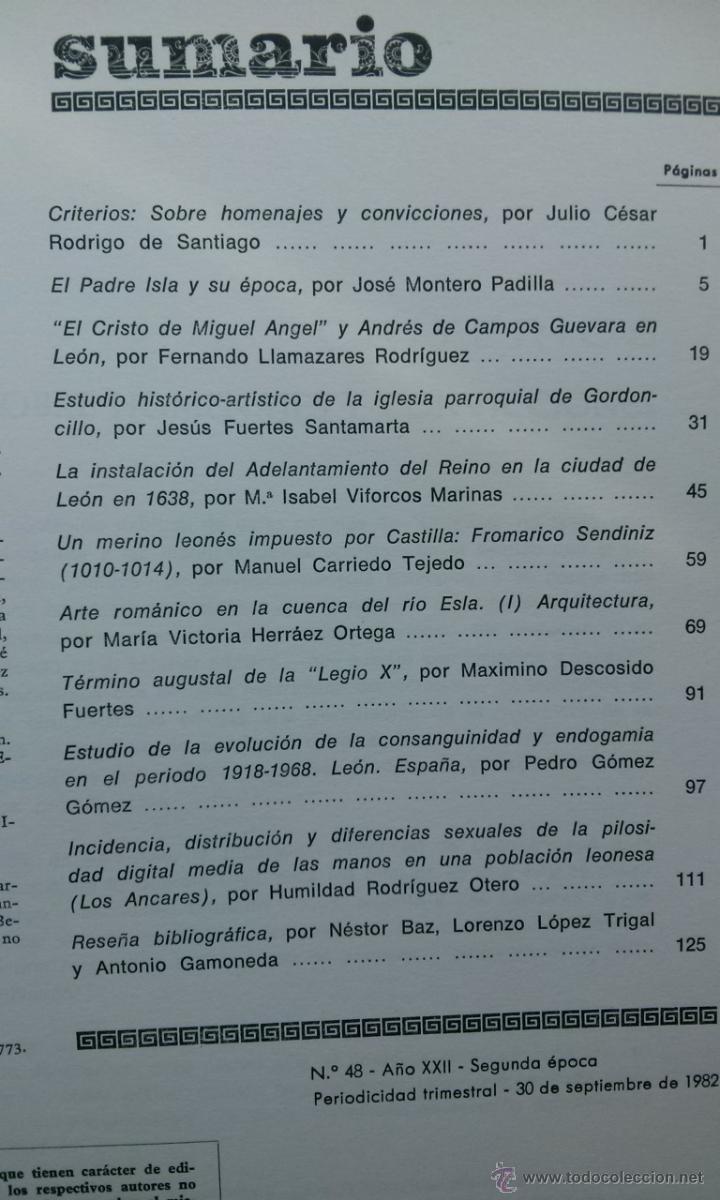 Libros de segunda mano: TIERRAS DE LE&Oacute;N -N&ordm; 48 .SEPTIEMBRE 1982 - Foto 2
