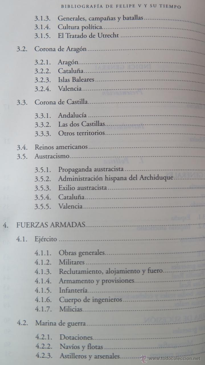 Libros de segunda mano: BIBLIOGRAFIA DE FELIPE V. VV.AA - Foto 3